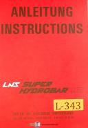 LNS-LNS Super Hydrobar Instructions, Install, Electrical and Maintenance Manual 1983-Hydrobar-01